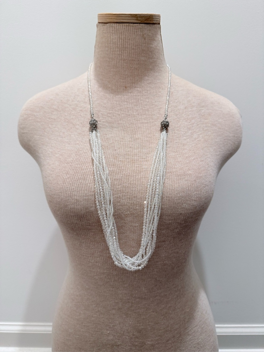 Iridescent Bead Necklace 2pc Bundle 3-in-1